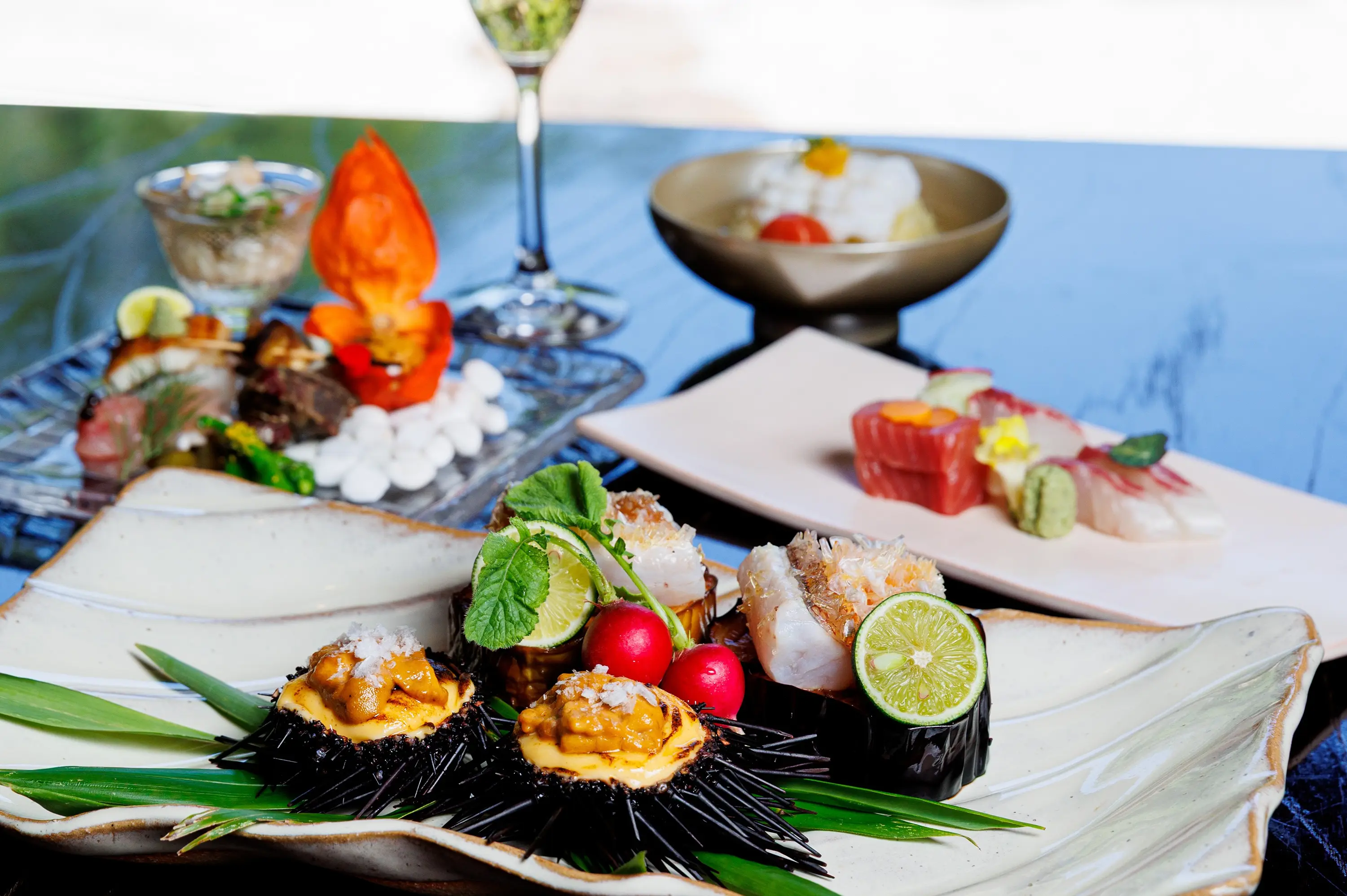 画像：常翠亭プランのお食事例