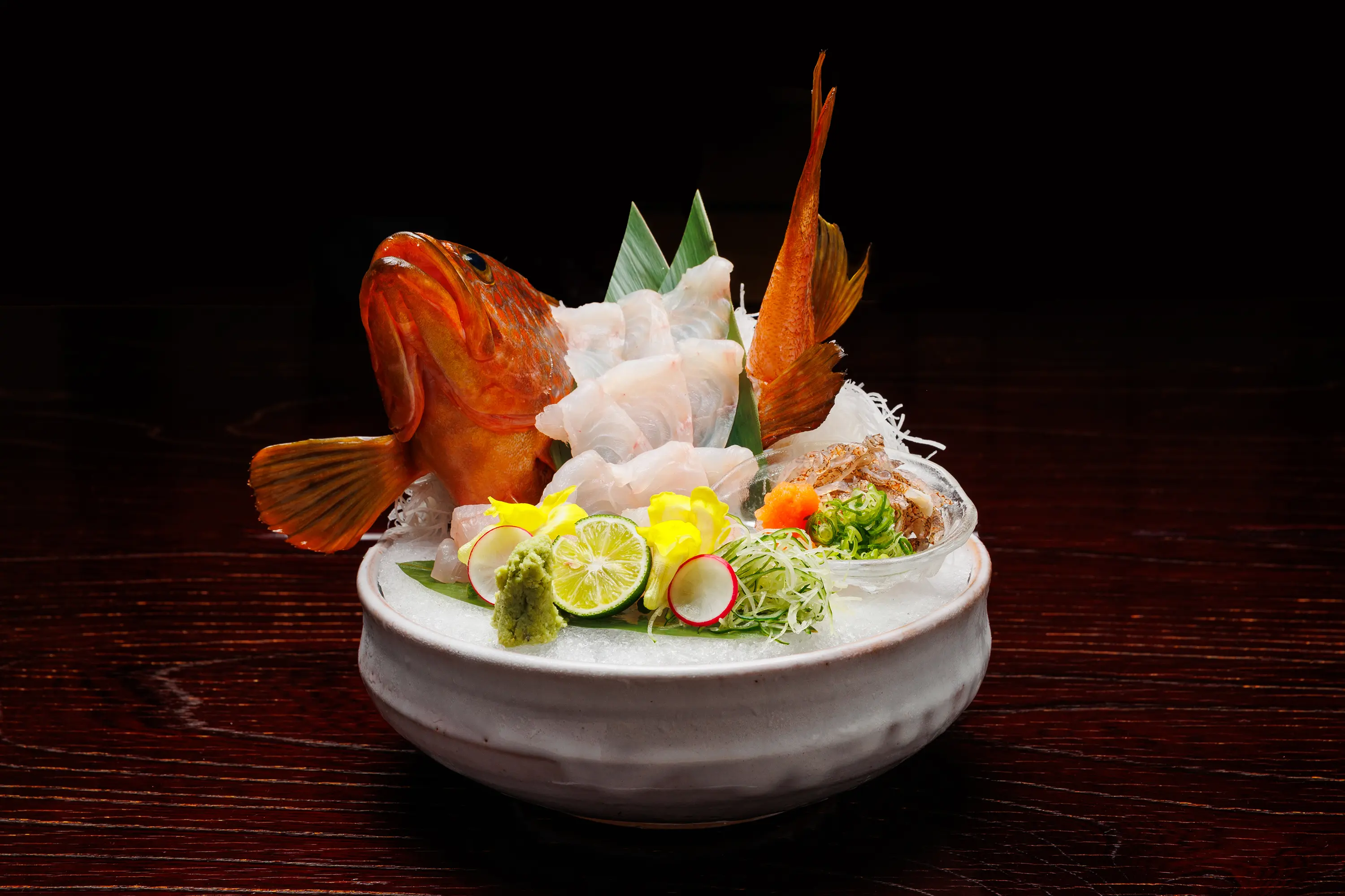 画像：常翠亭プランのお食事例