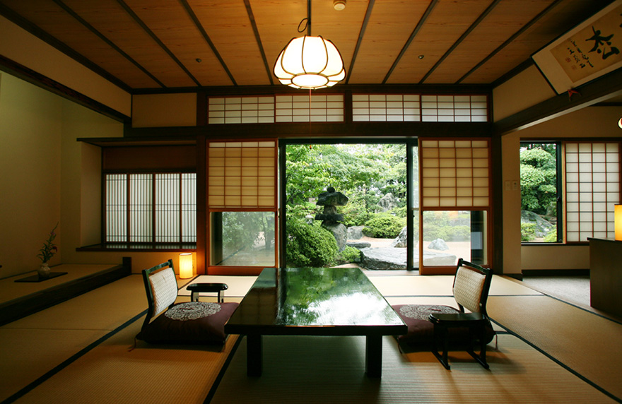 画像:庭園を望むお部屋